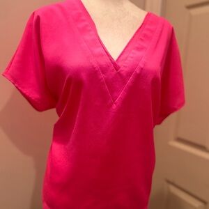 Dkny Pink Boxy Blouse Relaxed Fit